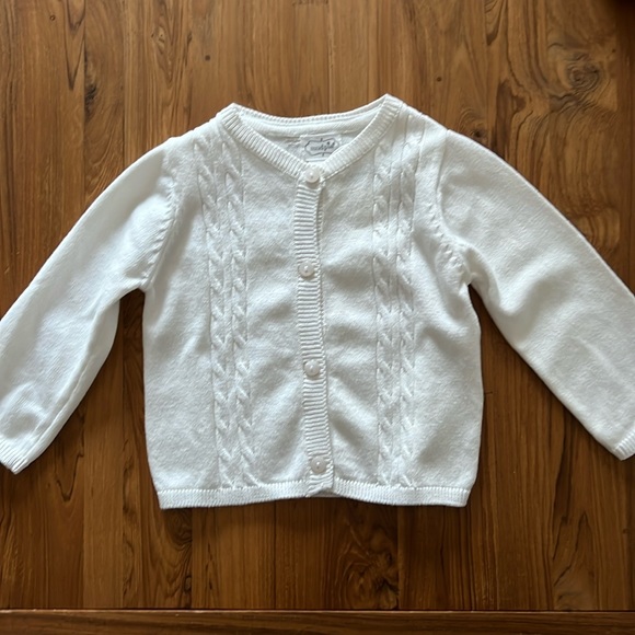 Mud Pie Other - White baby cardigan